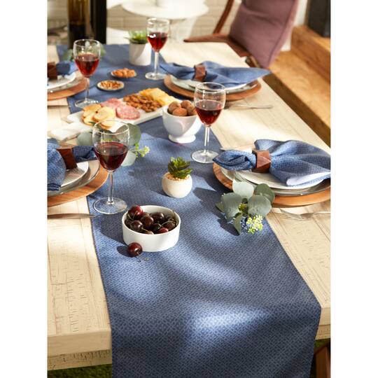 DII® 72" Tonal Lattice Print Outdoor Table Runner